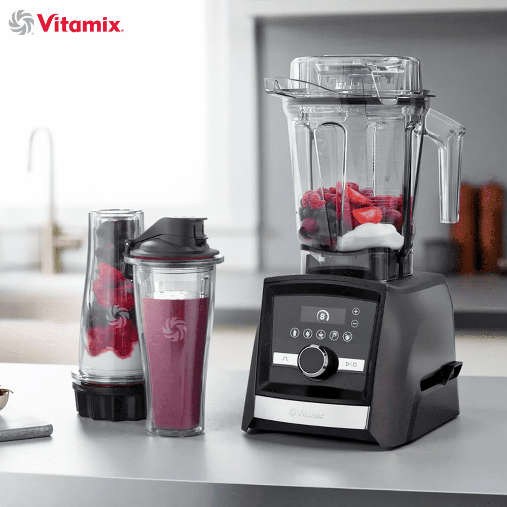 【美國Vitamix】Ascent領航者全食物調理機 智能x果汁機 尊爵級-A3500i-曜石黑(官方公司貨)-陳月卿推薦, , large