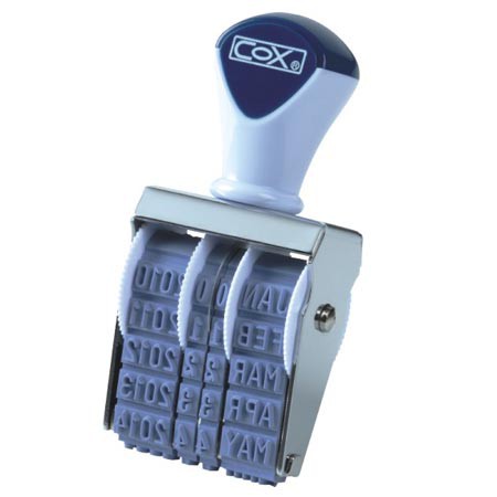 COX三燕 3號字英文日付印/日期章