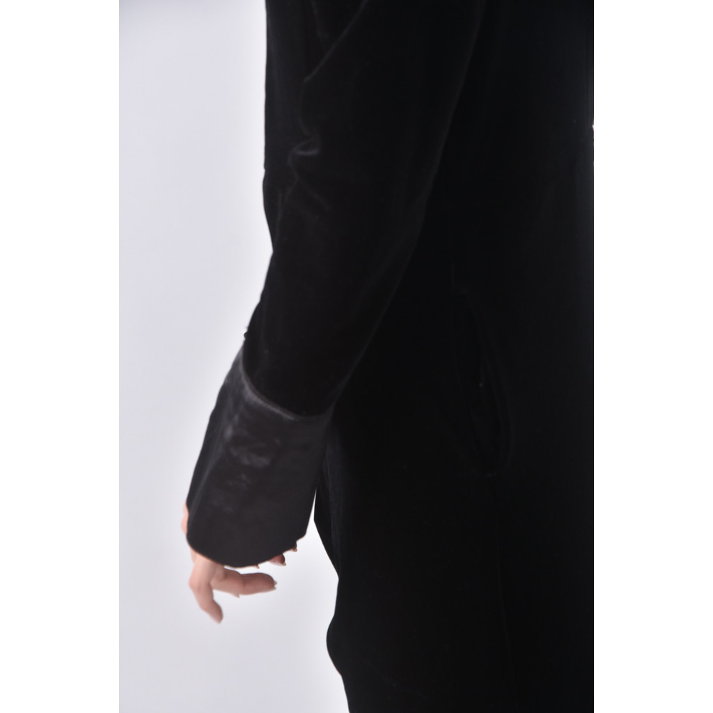 (XL) 高腰質感黑色連身裝二手衣, , large