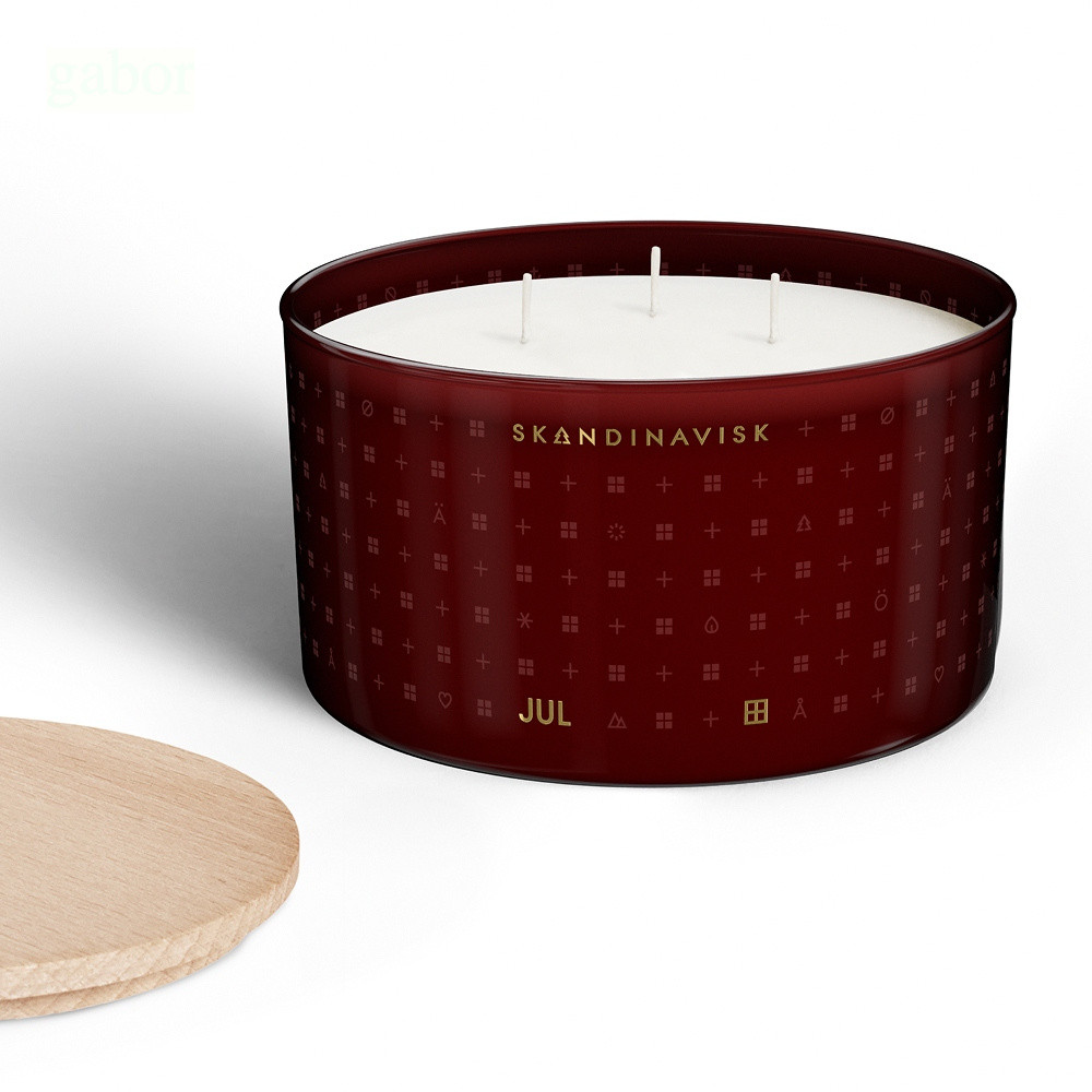 Skandinavisk 聖誕冬日限定 JUL 微醺熱紅酒 耶誕香氛蠟燭-475g, , large