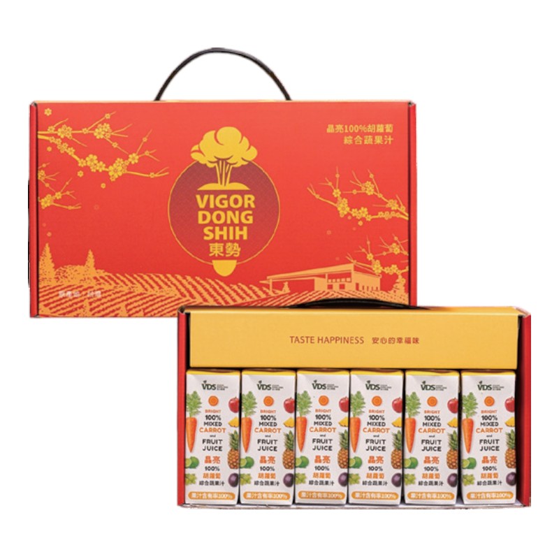 VDS晶亮100胡蘿蔔綜合蔬果汁12入, , large