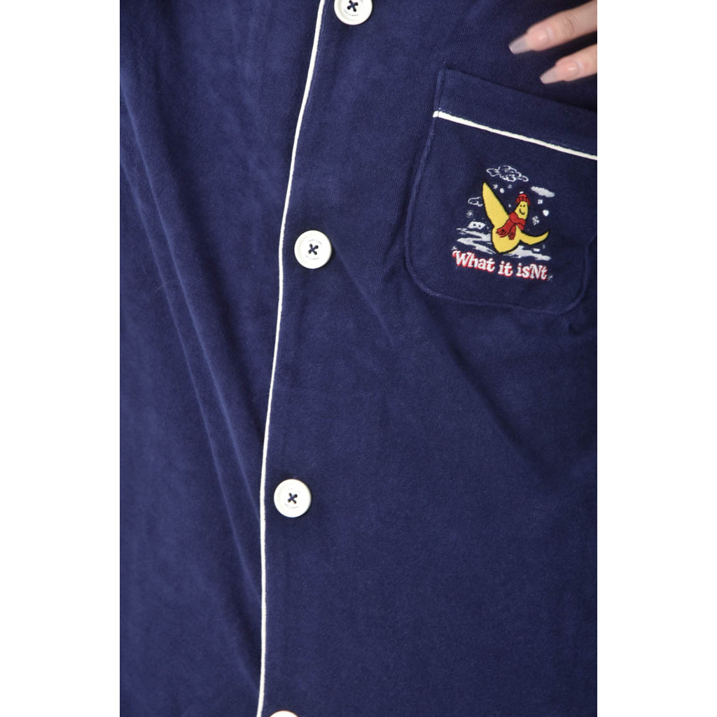 (3XL) want it isnt圖案睡衣藍色套裝二手衣, , large