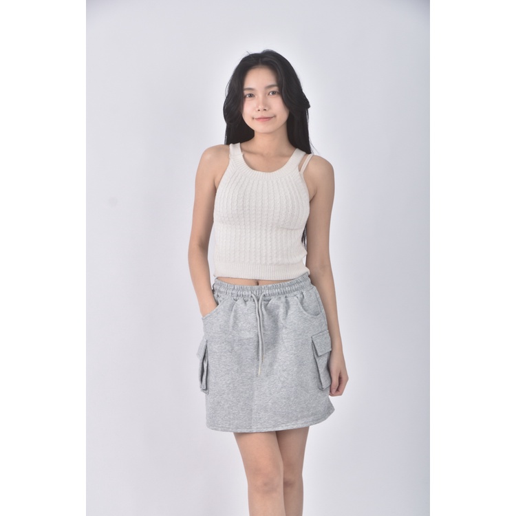 (L) amy質感灰色短裙二手衣