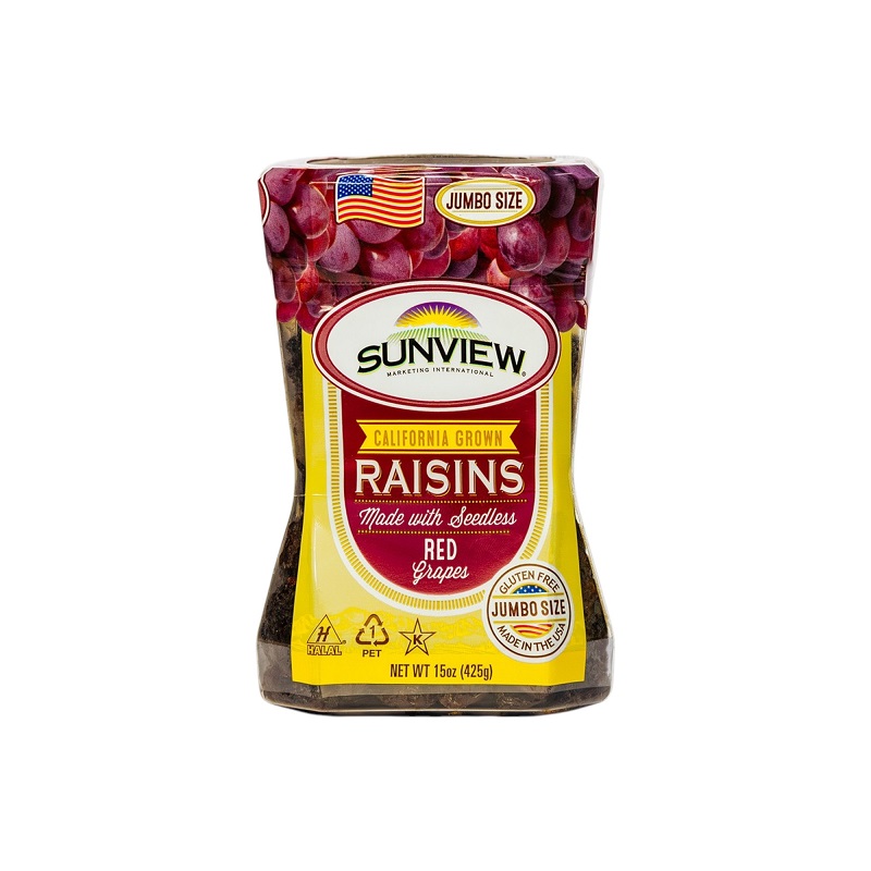 Red seedless jumbo size raisins