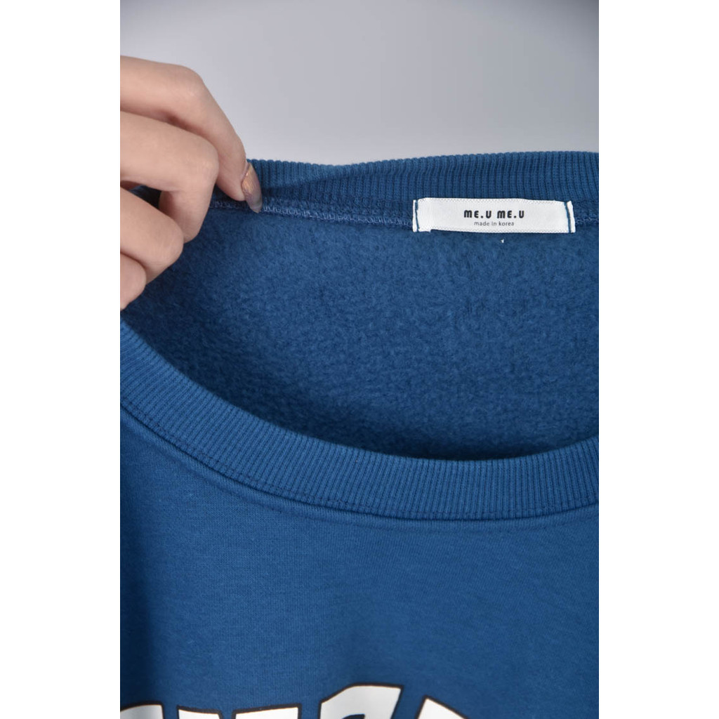 (2XL) me u me u內刷毛藍色長袖上衣二手衣, , large