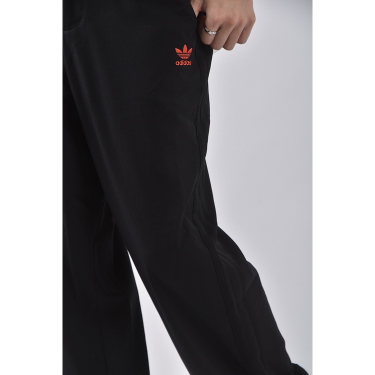 (L) 【范姜彥豐私服】adidas高腰男裝運動棉質直筒黑色長褲二手衣, , large