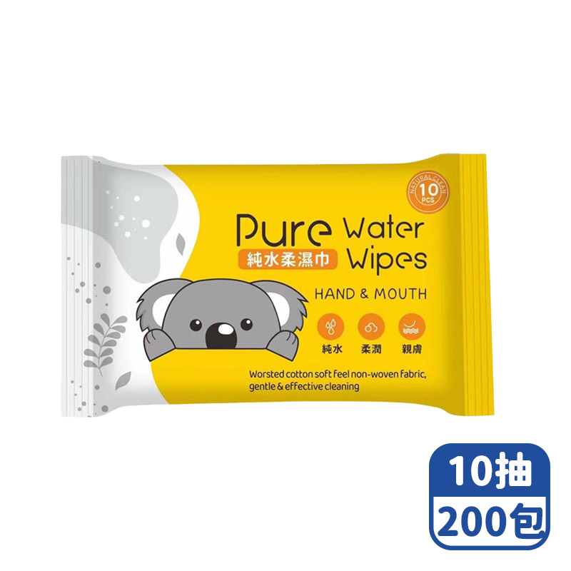 【咪咪購物】悅棉 純水濕紙巾 黃色 10抽X200包, , large