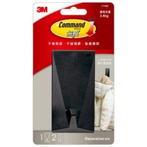 3M 17730B 黑色無痕LIFESTYLE 超大型掛鉤, , large