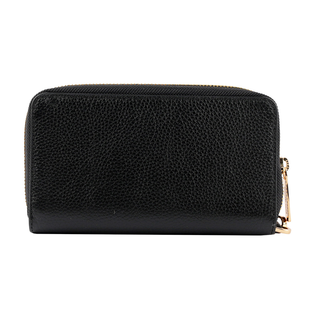 Michael Kors JET SET TRAVEL素面皮革中夾/手拿/黑色, , large