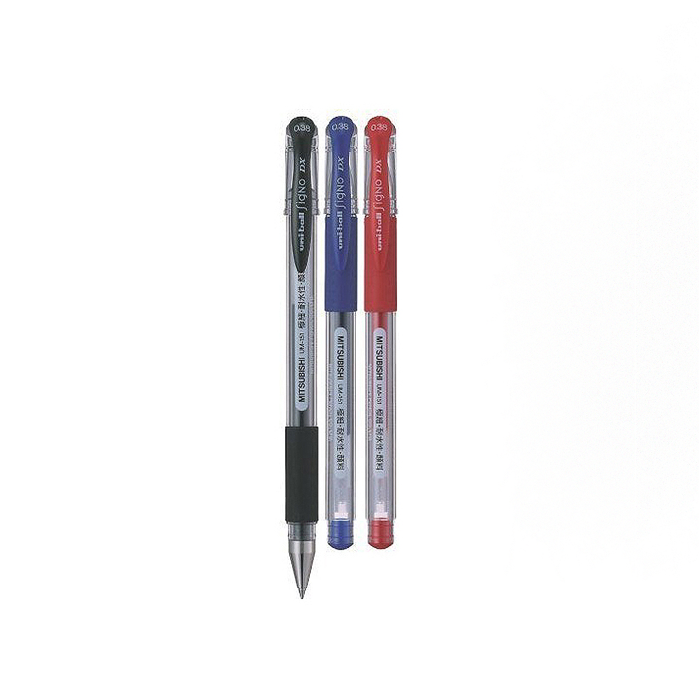 【三菱Uni】超極細中性筆 0.38mm 3色組 /組 UM-151 038/3C(黑/紅/藍), , large