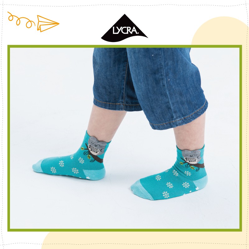 【現貨】MIT台灣製立體造型止滑童短襪-貓頭鷹 P7756, , large