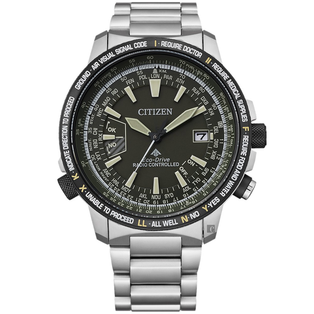 CITIZEN 星辰 PROMASTER 光動能鈦金屬電波錶 CB0206-86X, , large