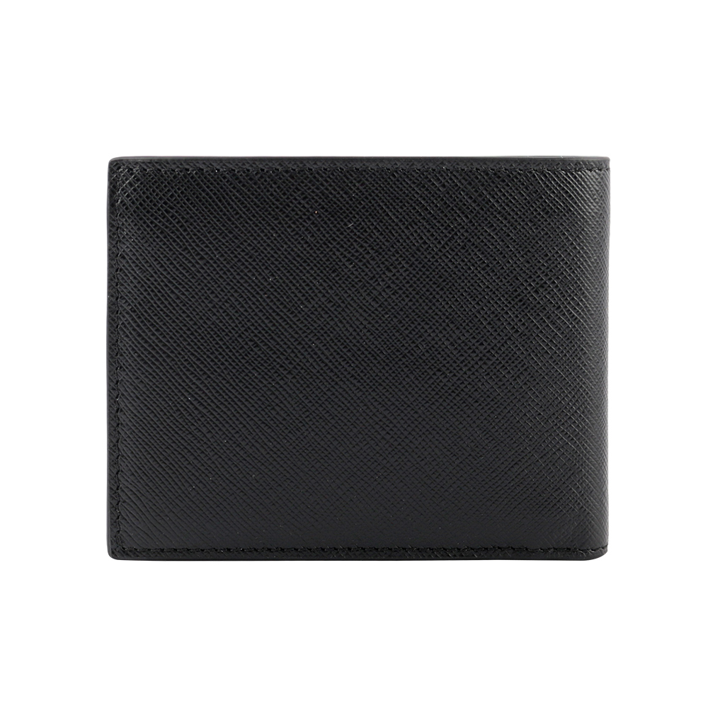 Montblanc 萬寶龍 匠心系列防刮牛皮對開6卡短夾/黑色, , large