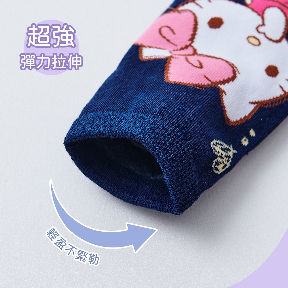 Sanrio 三麗鷗 KITTY直版襪 凱蒂貓兒童短襪 女童襪 台灣製童襪【旺達棉品】KT-A649, , large