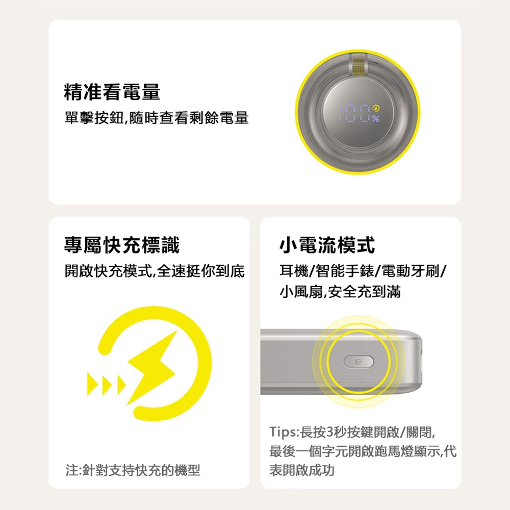 Baseus倍思 LQ Nomos PPLSC0120 65W伸縮線數顯快充行動電源Type-C 20000mAh 74Wh, , large