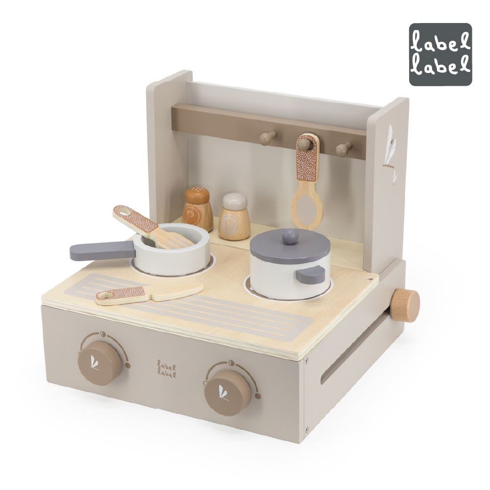 官方直營【Label Label】木質迷你廚房台-奶茶色, , large