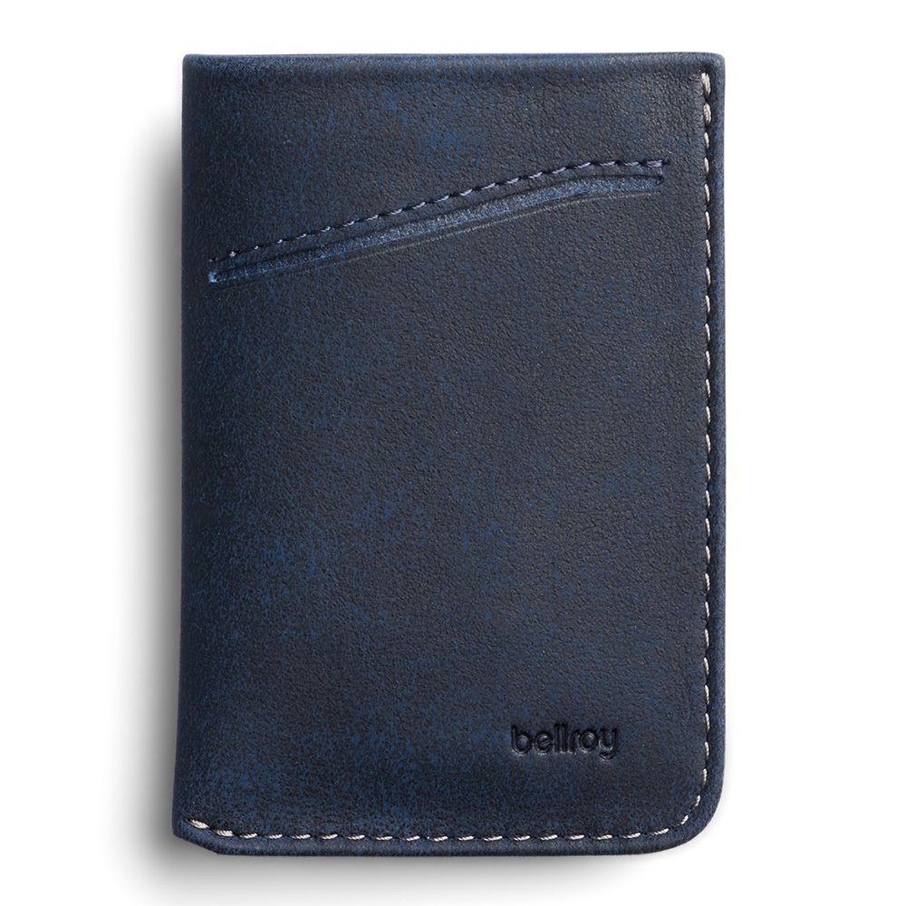 Bellroy 超薄皮夾 卡夾 優質皮革-深海藍, , large