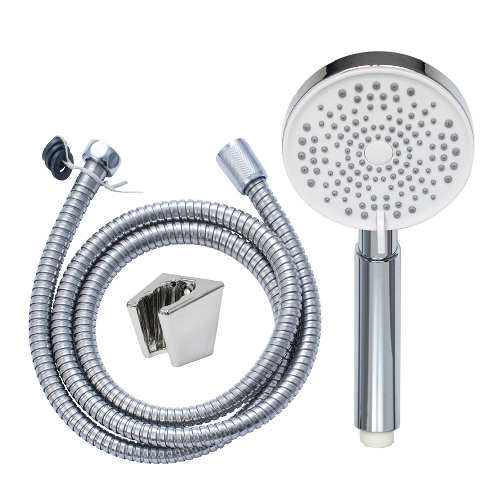 Three-position shower head handle, , large