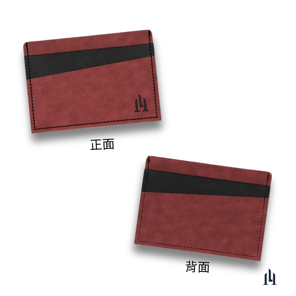 [LOGINHEART]免取卡正面感應卡夾 氣勢紅黑 可客製 悠遊卡/信用卡/各類卡片 直接感應不受其他卡片干擾, , large