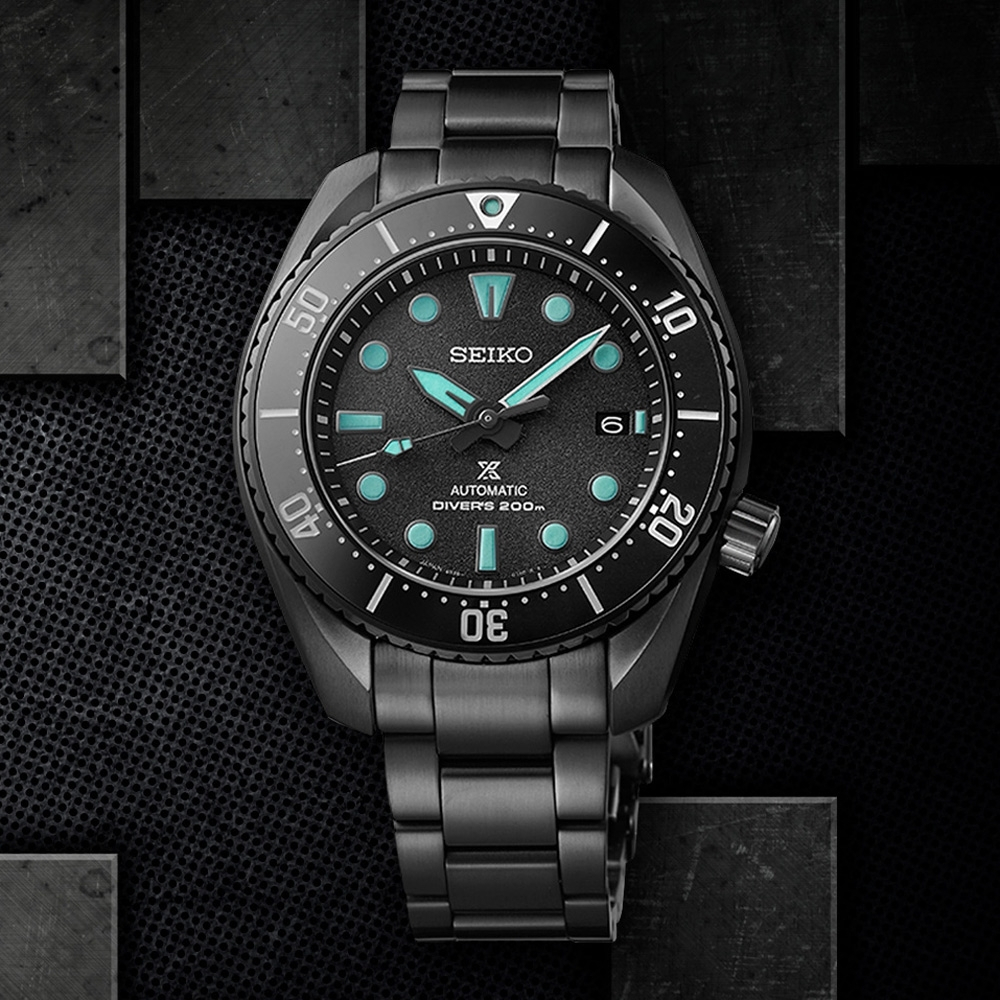 SEIKO 精工 Prospex 限量 黑潮夜視 200米機械錶 SPB433J1/6R35-03A0SD, , large