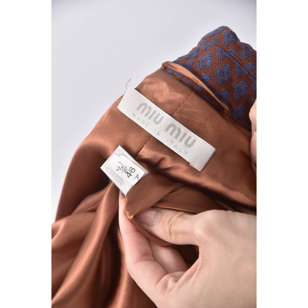 (S) miu miu長版藍色外套二手衣, , large