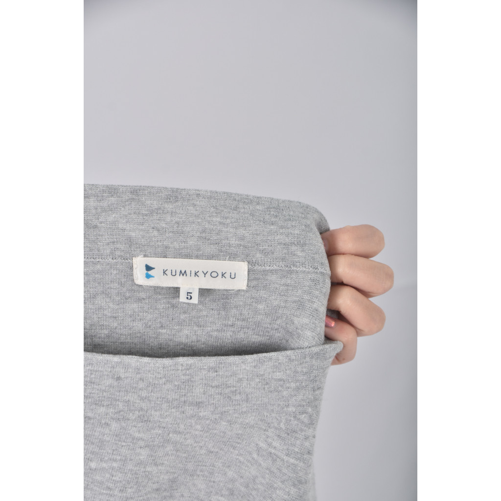 (XL) kumikyoku圓領灰色長袖上衣二手衣, , large