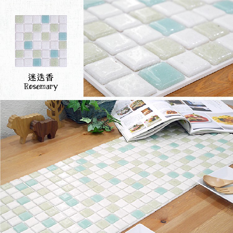 Japanese Glass Mosaic Tile Stickers – 10-Pack “Konpeitō” Design | 3D Peel and Stick Wall Tiles | 3M Self-Adhesive | DIY Backsplash & Decor | Made in Japan, , large
