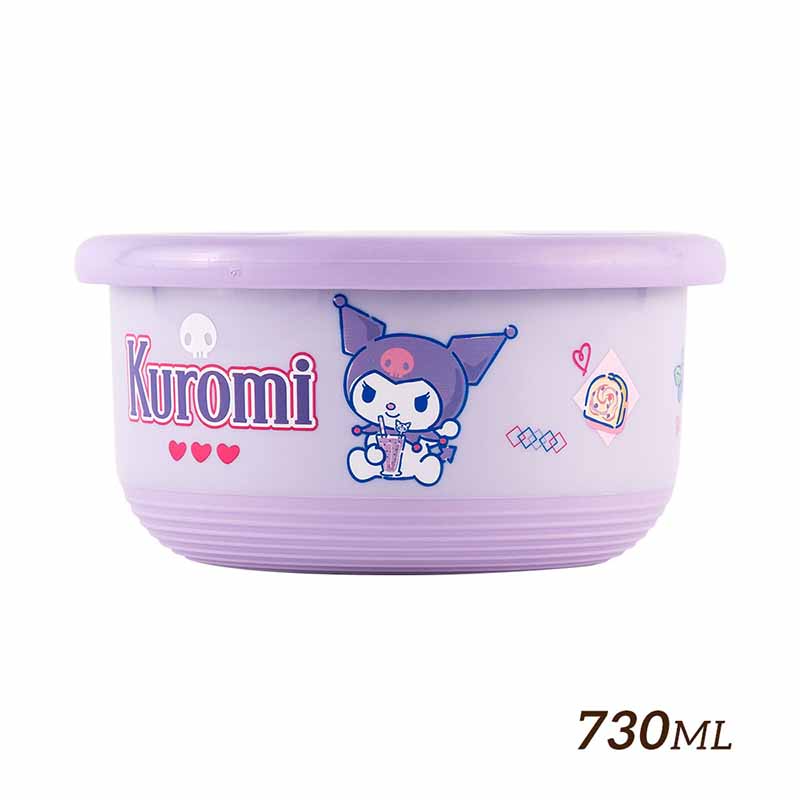 『HOUSUXI·舒希』三麗鷗酷洛米不鏽鋼雙層隔熱碗730ml, , large