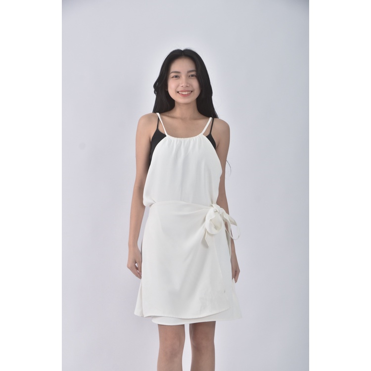 (M) 【金莎私服】chence質感無袖白色洋裝二手衣, , large