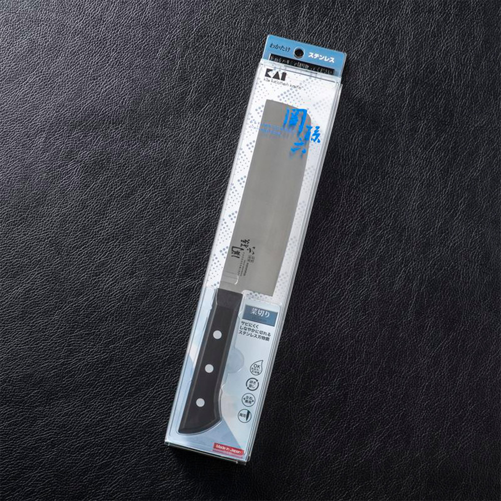【日本貝印KAI】日本製 若竹名刀 關孫六 料理刀 廚房刀 不鏽鋼刀-16.5cm(菜刀), , large