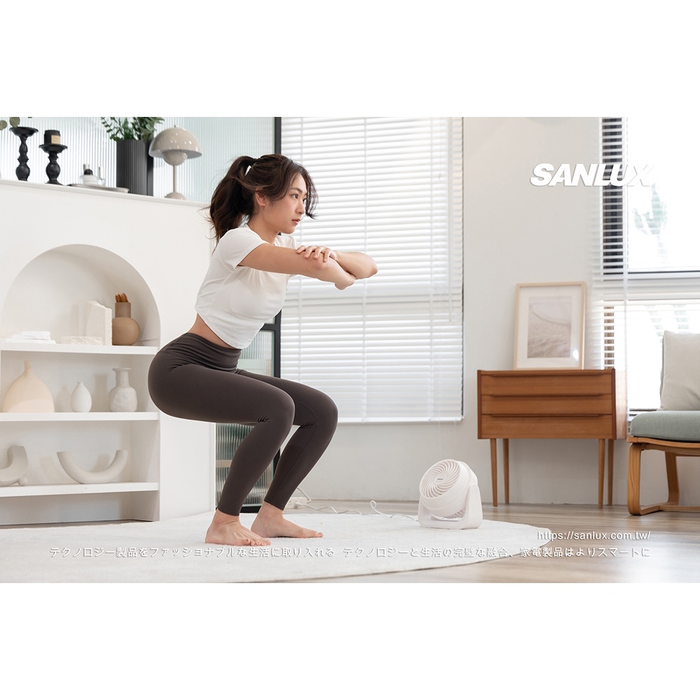 【SANLUX台灣三洋】7吋AC循環風扇 電風扇 循環扇 涼風扇 電扇 風扇 AC風扇 SYEF-F01, , large