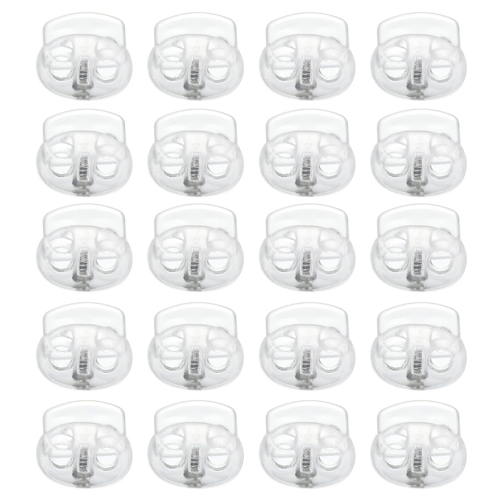 透明雙孔圓形豬鼻扣 束扣 豬鼻扣 彈簧扣 調節扣 鬆緊調節 帽繩調節扣 鬆緊鈕扣 止滑扣 手作材料 塑膠彈簧扣 透明, , large