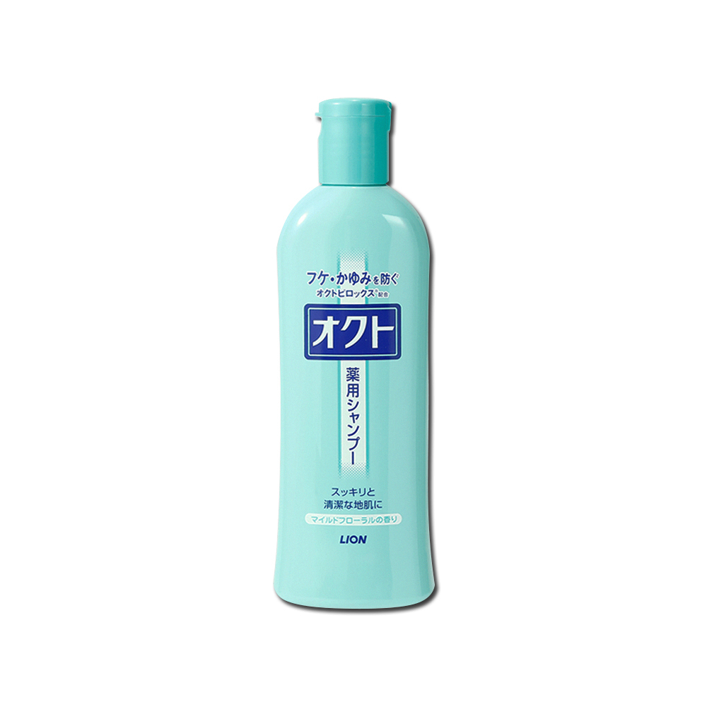 [日日好物]日本LION獅王-OCTO舒癢清屑防頭皮異味甘草萃取滋潤洗髮精320ml/瓶(去味洗髮水,芳香潔髮露,髮根養護潤澤液,溫和成分護髮,無添加矽靈), , large
