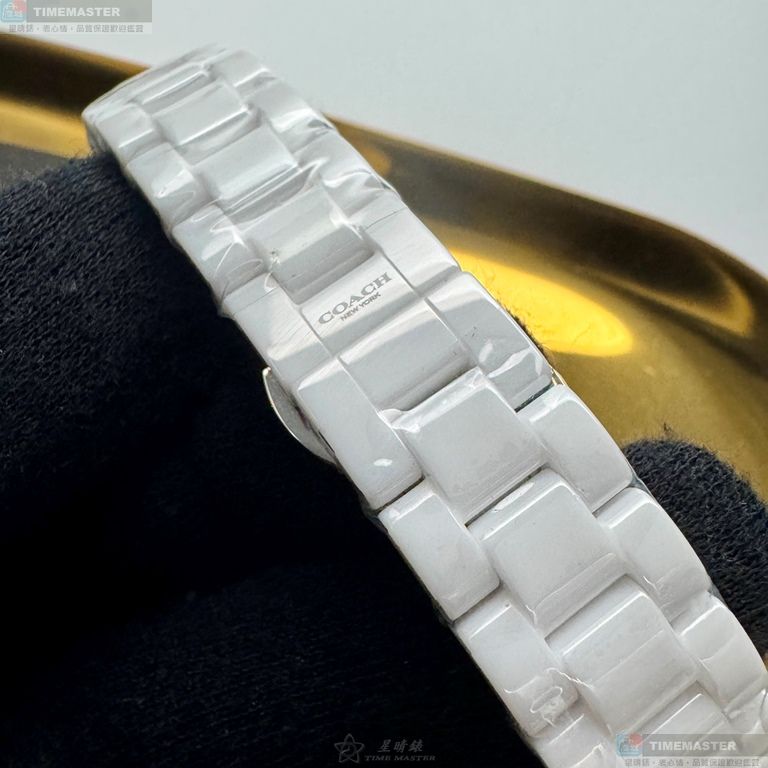 [星晴錶業]COACH手錶,34mm,CH00270白色錶面白錶殼白陶瓷錶帶款, , large