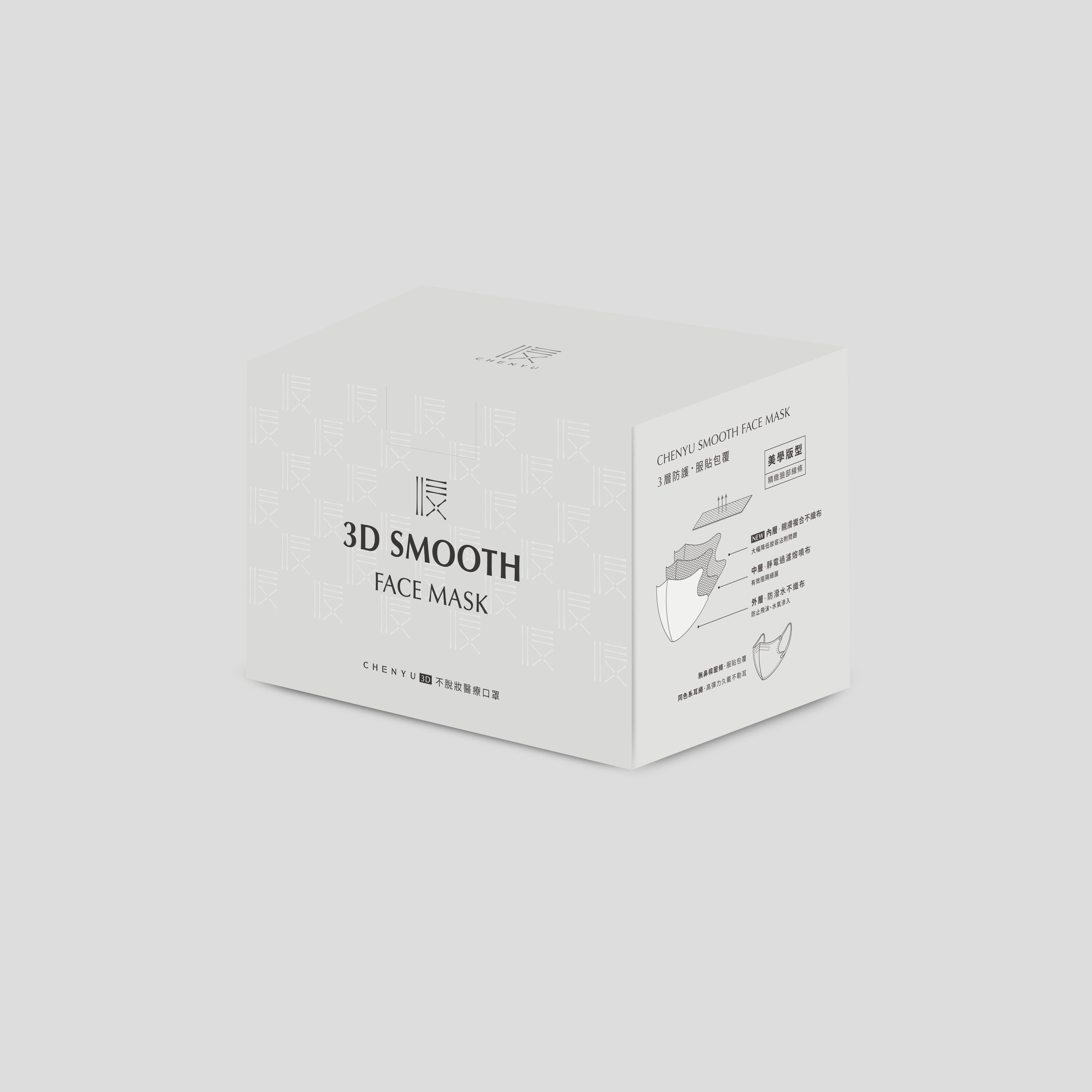 CHENYU 3D MAKEUP TRANSFER PROOF FACE MASK 30Piece, , large