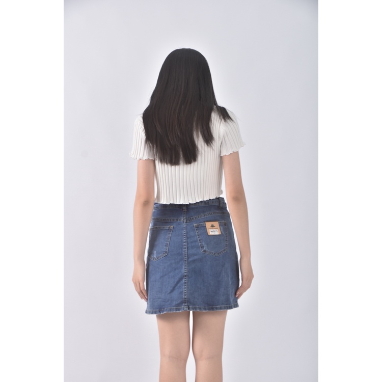(M) best jeans wear story is丹寧牛仔藍色短裙二手衣, , large