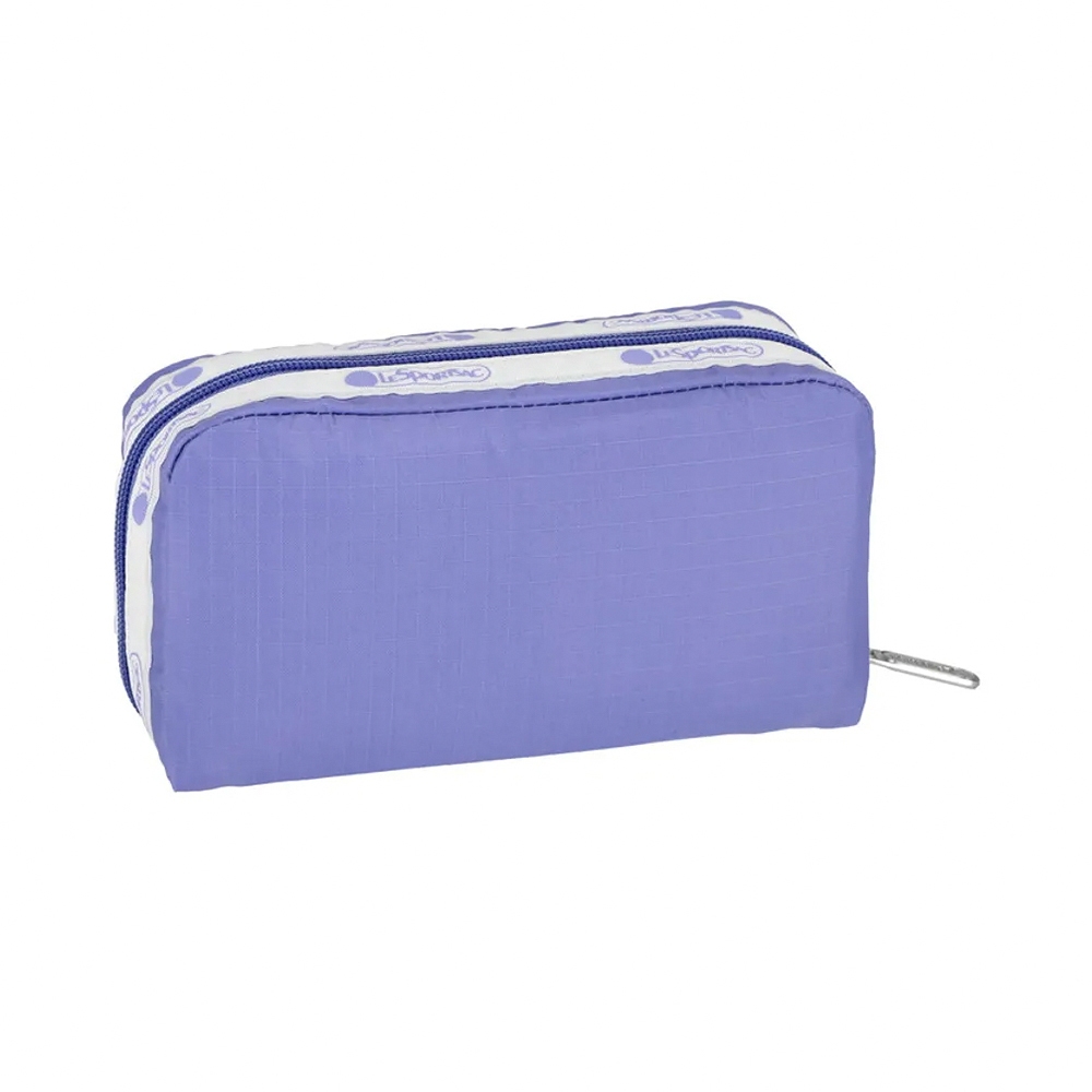 Lesportsac Rectangular Cosmetic 立體長形收納化妝包/ 品牌LOGO 紫羅蘭色, , large
