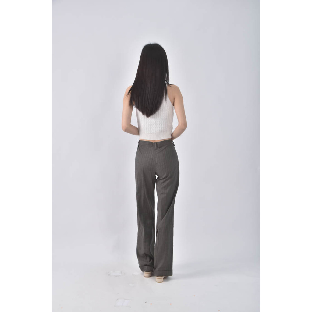 (XL) hsu寬鬆杏色長褲二手衣, , large