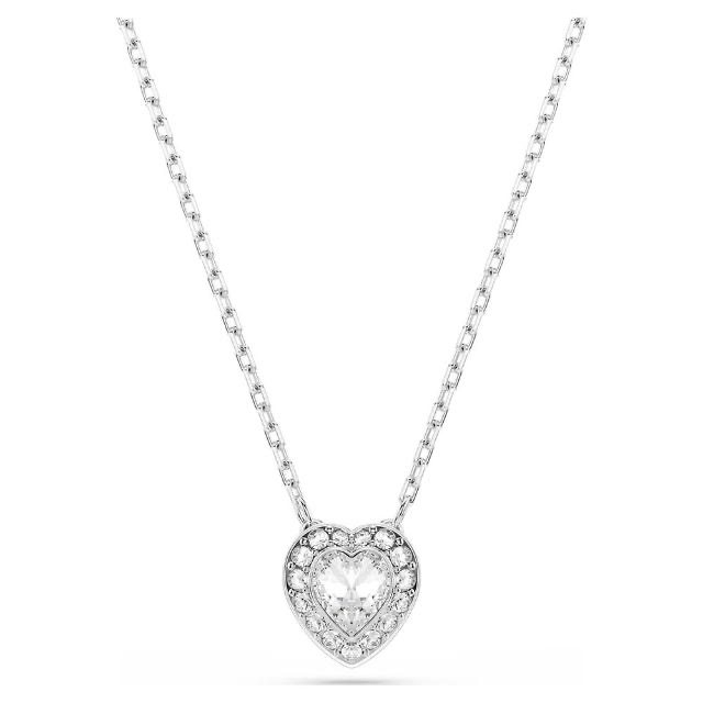 SWAROVSKI 施華洛世奇 x Ariana Grande 聯名系列 愛心水晶 項鍊耳環套組(5720849), , large