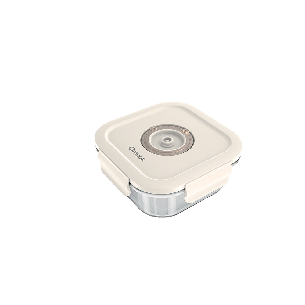 【amuok】Keep Fresh Vacuum Glass Storage Container 800ml