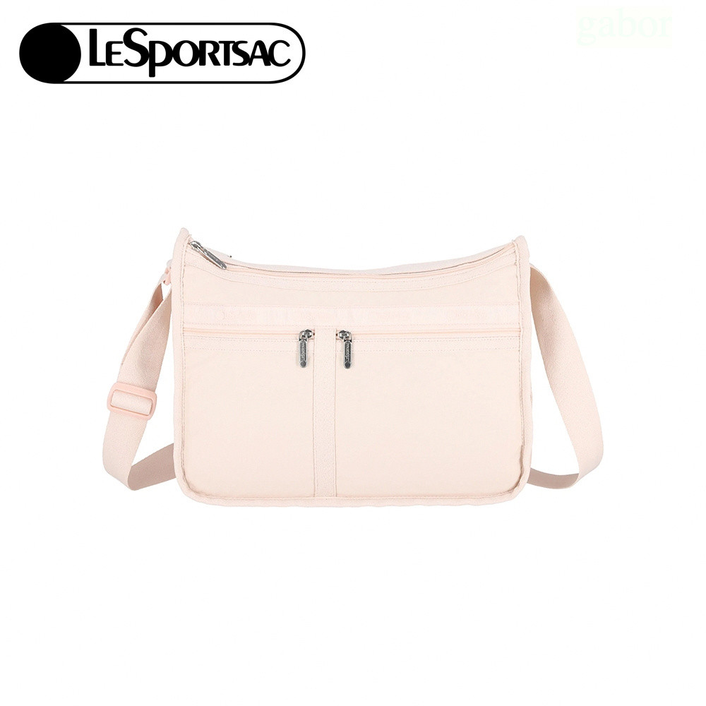LeSportsac Deluxe Everyday Bag 奢華斜背包 送禮-晨曦桃粉, , large