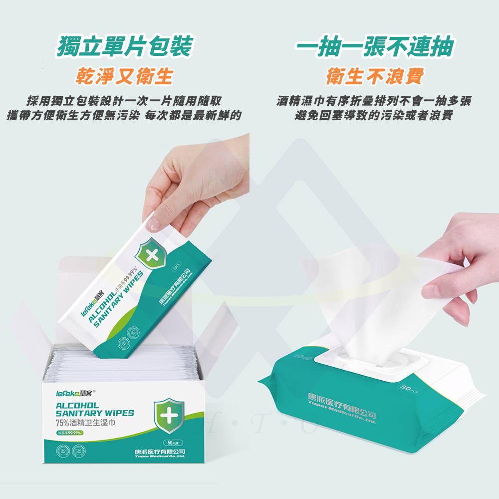 【禾統】75%酒精濕巾/80抽/包(不連抽 酒精濕紙巾 消毒清潔 抗菌濕紙巾), , large