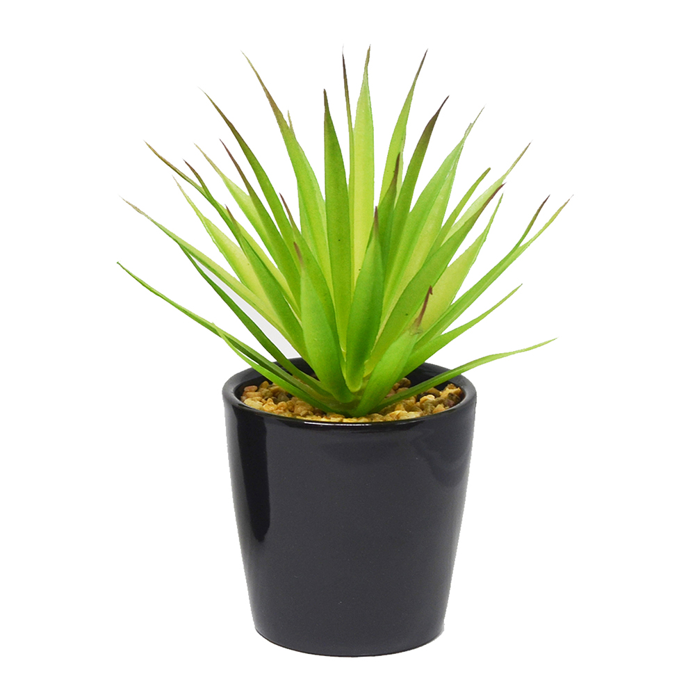 S/2  ARTIFICIAL SUCCULENT IN CERAMIC POT, , large