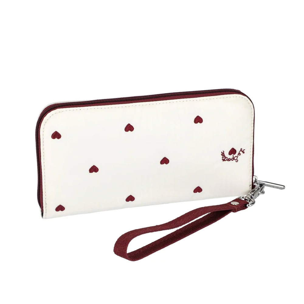 Lesportsac Tech Wallet Wristlet 腕帶錢包手拿包/ 莓果心刺繡, , large