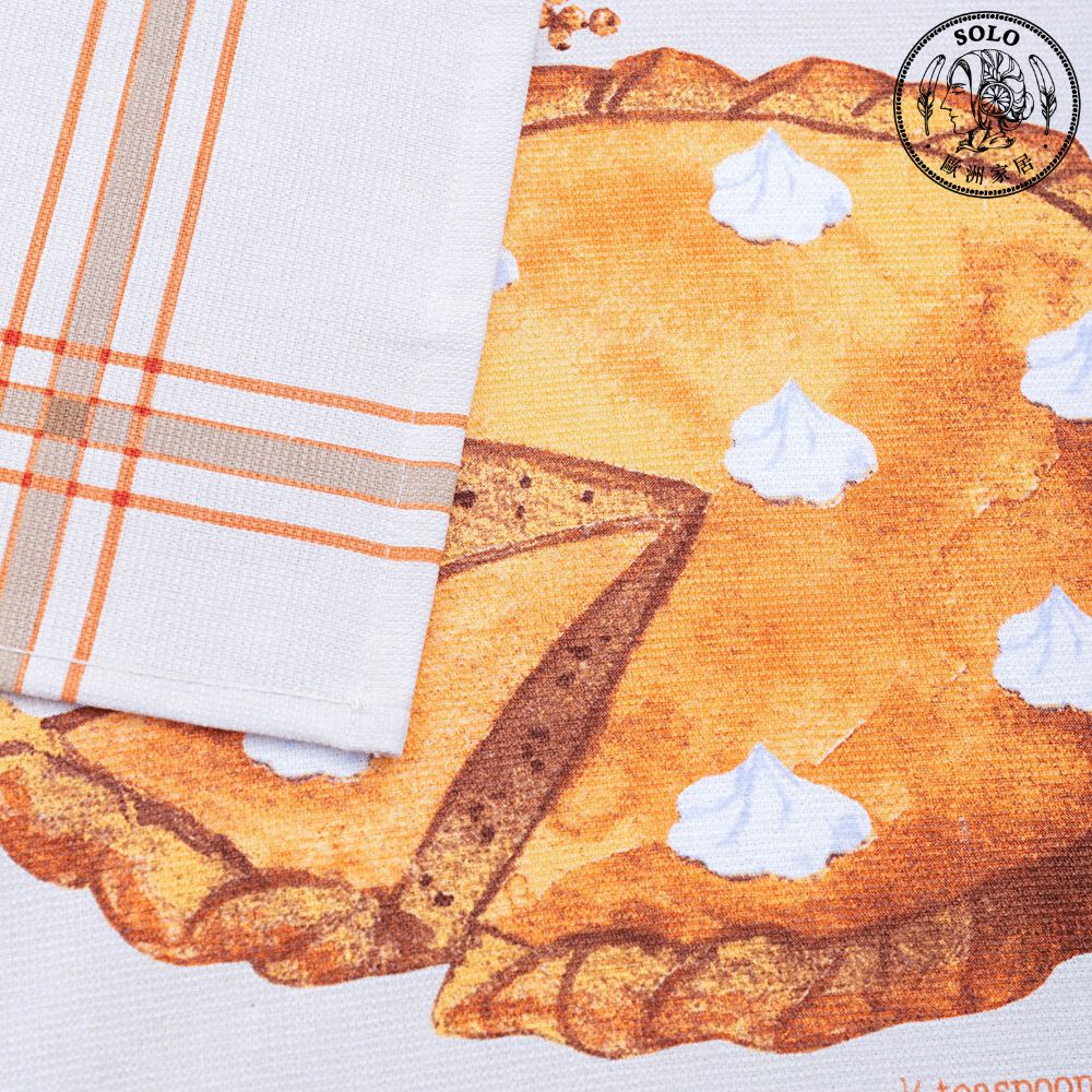【SOLO Vintage】LCW Home Pumpkin Cake Kitchen Towel 40x60cm Two Piece Set 100% Cotton Made in Turkey, , large