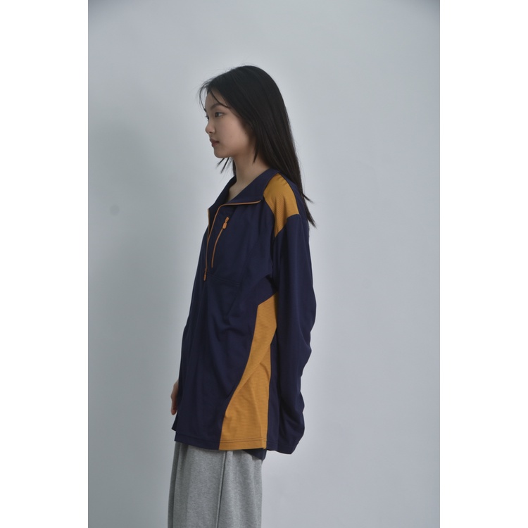 (XL) easy main兩件式藍色長袖上衣二手衣, , large