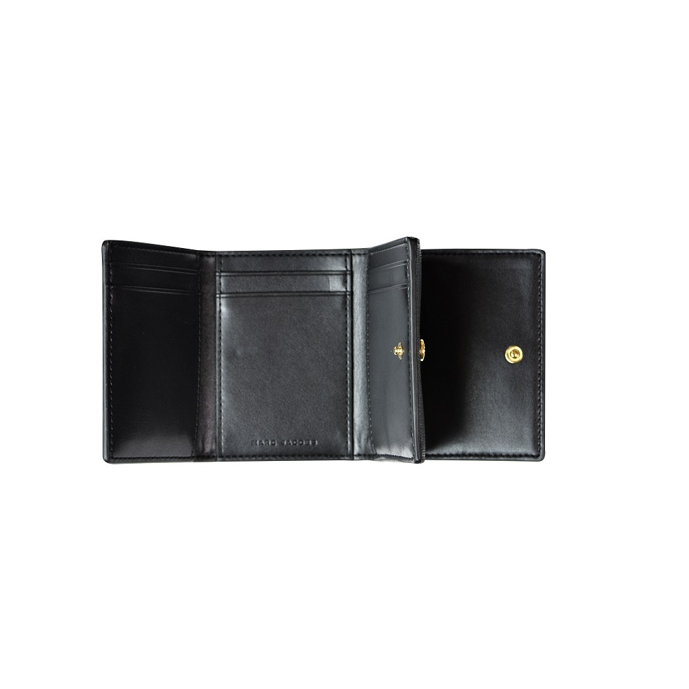 平行輸入【MARC JACOBS 馬克賈伯】三折短夾 咖啡色 (證件 紙鈔 零錢款) , , large