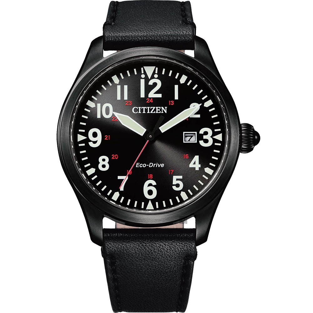 CITIZEN 星辰 光動能飛行家手錶-42mm(BM6835-23E), , large