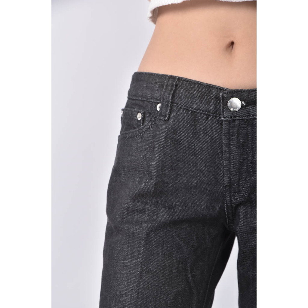 (XL) red valentino丹寧牛仔寬版黑色長褲二手衣, , large