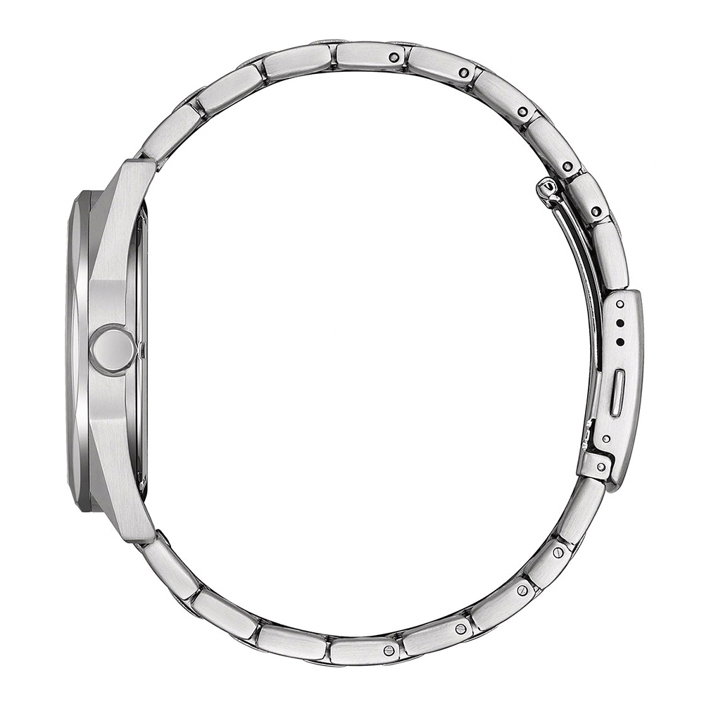 CITIZEN 星辰 光動能八角形經典大三針手錶 送禮推薦-銀x藍/41mm BM7600-81L, , large